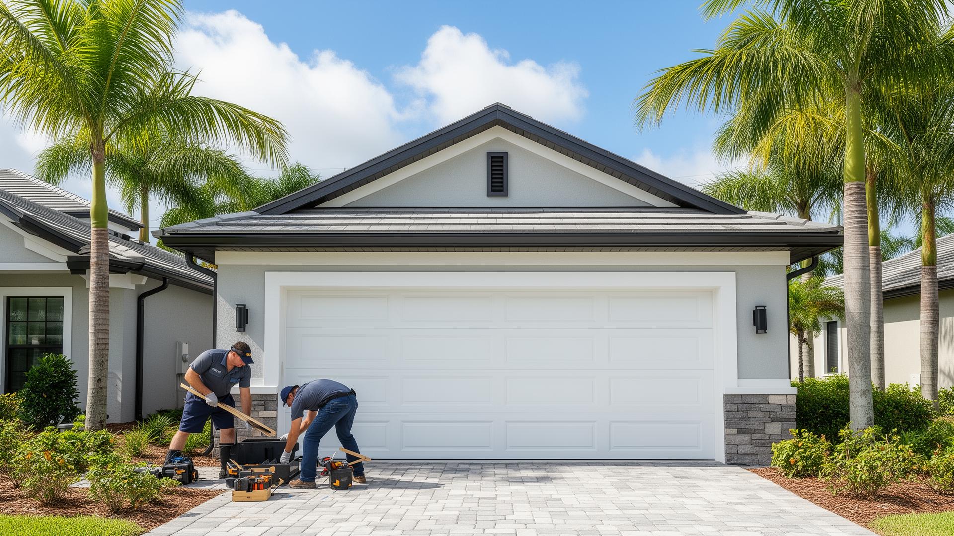 Professional garage door repair and installation service in Sebastian, FL - Licensed technicians